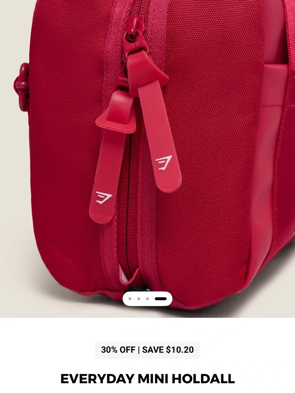 Gymshark Hot Pink Mini Duffle Bag